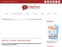 Tablet Screenshot of judycroon.com
